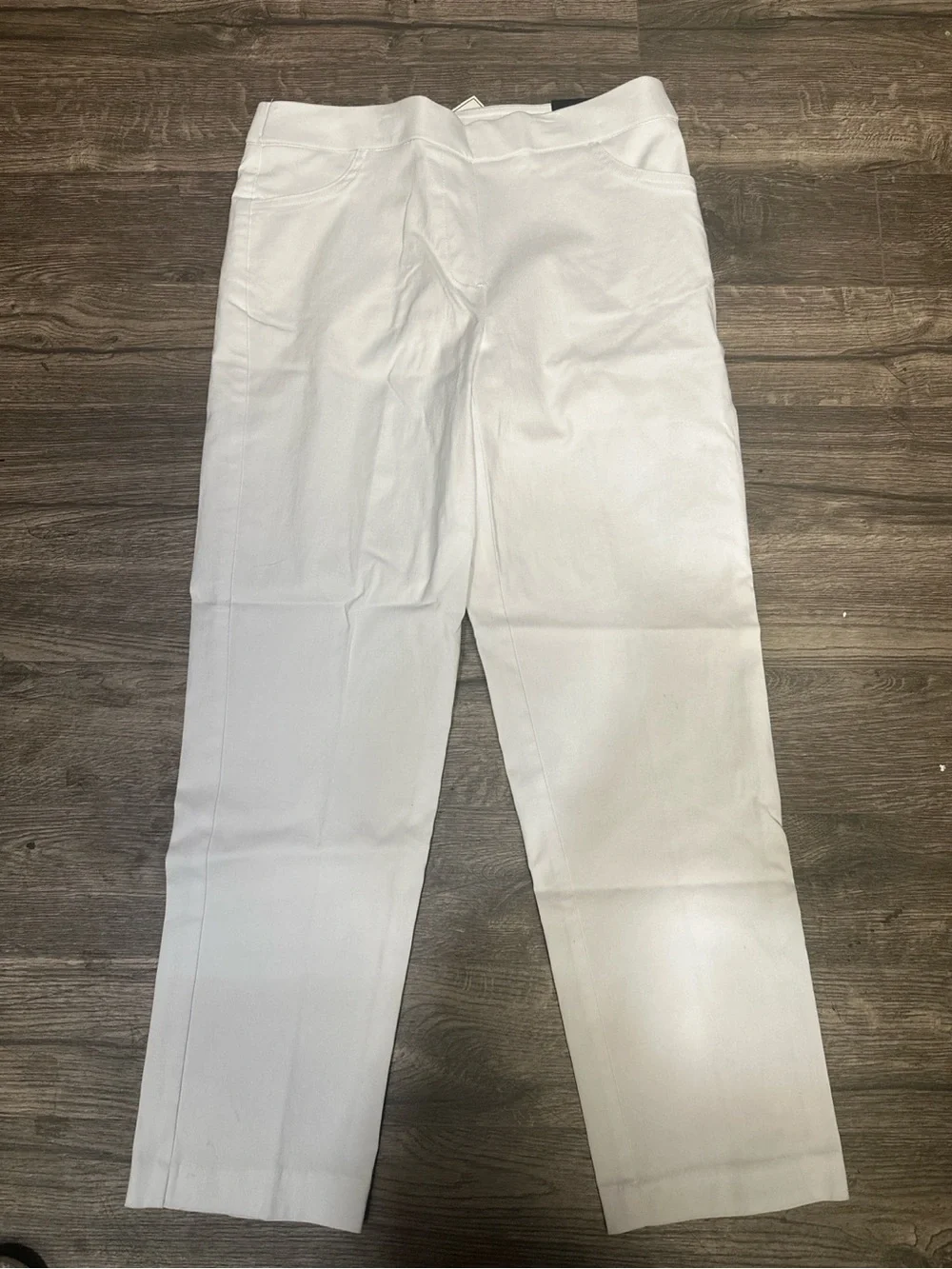 NWT Alfred Dunner Allure White Petite Stretch Pants 6P Modern Fit